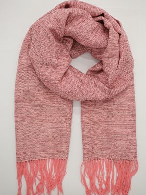 Sciarpa Cotone Rosa Sfumato