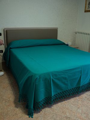 Copriletto Cotone Verde Bottiglia