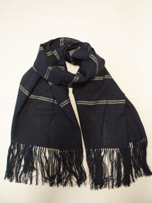 Stola Cotone Blu Navy a Righe