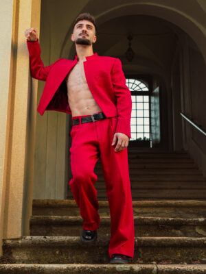 Abito Alta Moda Uomo Bordeaux